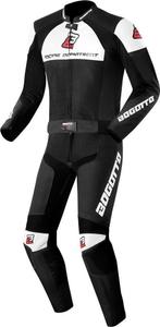 Bogotto Losail Black White 2PC Leather Motorcycle Suit, Nieuw met kaartje, Bogotto, Heren, Combipak