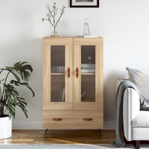 vidaXL buffetkast 69,5x31x115 cm bewerkt hout sonoma, Huis en Inrichting, Kasten | Buffetkasten, 25 tot 50 cm, Nieuw, Overige houtsoorten