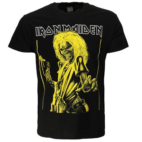 Iron Maiden Killers Yellow Flyer T-Shirt - Officiële, Kleding | Heren, T-shirts, Verzenden