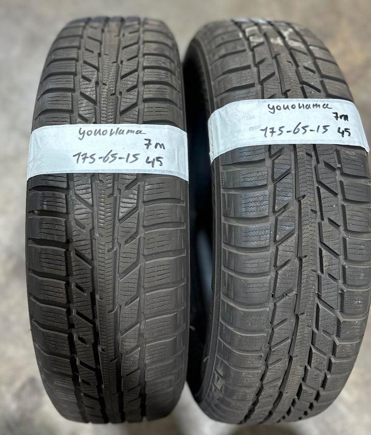 2x175-65-14 Yokohama winter 7mm €45 per band 175 65 15, Auto-onderdelen, Banden en Velgen, 15 inch, Winterbanden, 175 mm, Personenwagen