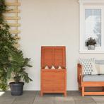 vidaXL Tuinbox 50x49x56,5 cm massief vurenhout bruin, Tuin en Terras, Verzenden, Nieuw