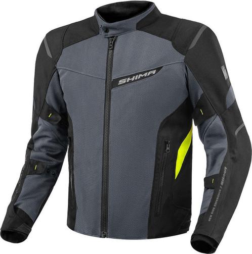 SHIMA Rush 2.0 Vented Waterproof Zwart Grijs Geel Textiele, Motoren, Kleding | Motorkleding, Heren, Nieuw met kaartje, Jas | textiel