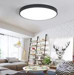 Moderne LED plafondlamp zwart - 40 cm - stijlvol voor sla..., Ophalen of Verzenden, Nieuw