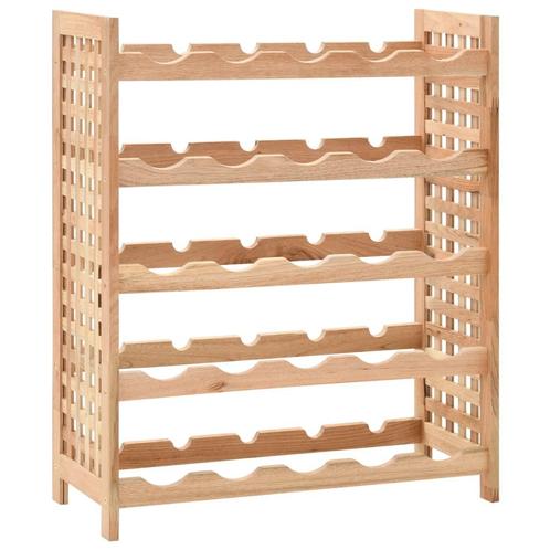 vidaXL Wijnrek voor 25 flessen 63x25x73 cm massief, Huis en Inrichting, Woonaccessoires | Wijnrekken, Nieuw, Verzenden