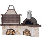 Buitenkeuken set bbq met pizzaoven - brown firebrick &..., Tuin en Terras, Nieuw, Ophalen of Verzenden