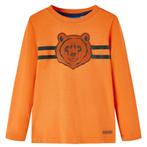 vidaXL Kindershirt met lange mouwen 116 donkeroranje, Kinderen en Baby's, Verzenden, Nieuw