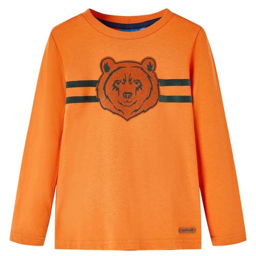 vidaXL Kindershirt met lange mouwen 116 donkeroranje, Kinderen en Baby's, Kinderkleding | Overige, Nieuw, Verzenden