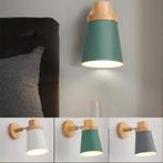 Moderne Wandlamp IJzer Hout E27 Macaron, Huis en Inrichting, Verzenden, Nieuw