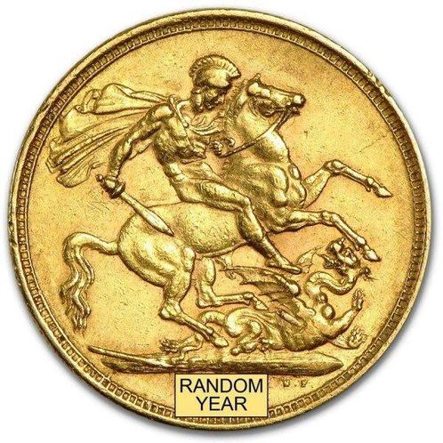 Verenigd Koninkrijk. British Gold Sovereign Queen Victoria, Postzegels en Munten, Edelmetalen en Baren
