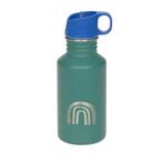 Lässig Kinderdrinkfles RVS Little Gang Rainbow green, Kinderen en Baby's, Verzenden, Nieuw