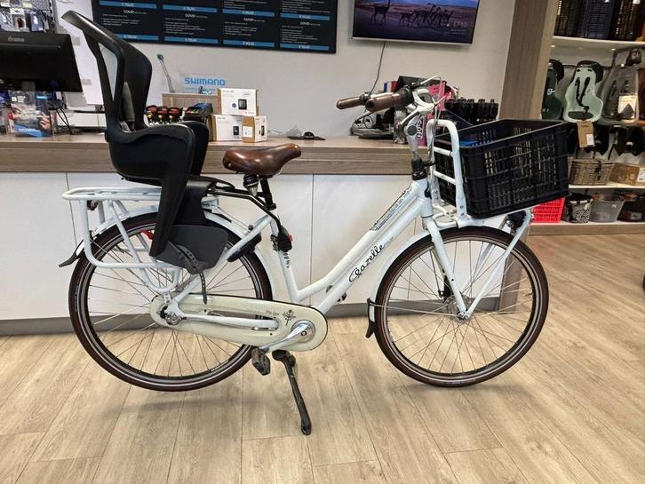 Gazelle Miss Grace 3V maat 49. Kinderzitje + krat, Fietsen en Brommers, Fietsen | Dames | Damesfietsen, 47 tot 50 cm, Versnellingen