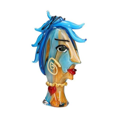 sculptuur, A surreal womans head - 40 cm - Glas, Antiek en Kunst, Kunst | Designobjecten
