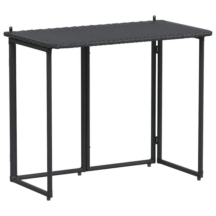Compacte Poly Rattan Tafel | Tweedekansje | 40% Korting, Tuin en Terras, Tuintafels, Rechthoekig, Nieuw, Kunststof, Ophalen of Verzenden