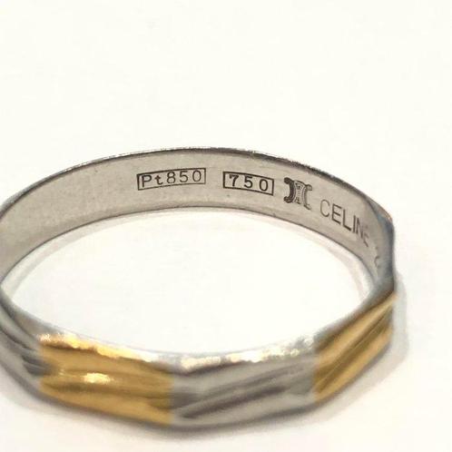 Céline - Ring - Gold 750 18Kt & Platinum PT 850 2 tone Goud, Sieraden, Tassen en Uiterlijk, Ringen