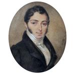 Franse school (XIX) - Portrait of a young gentleman, Antiek en Kunst