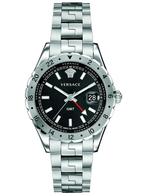 Versace V11020015 Hellenyium GMT heren horloge, Overige merken, Staal, Staal, Verzenden