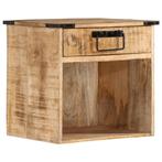 vidaXL Nachtkastje 40x30x37 cm massief mangohout, Verzenden, Nieuw, Hout