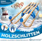 KESSER® Houten slee, premium kinderslee, opvouwbare kindersl, Verzenden, Nieuw