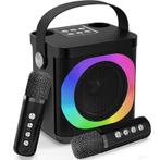 Karaokemachine met 2 draadloze microfoons - bluetooth, Audio, Tv en Foto, Luidsprekers, Verzenden, Nieuw