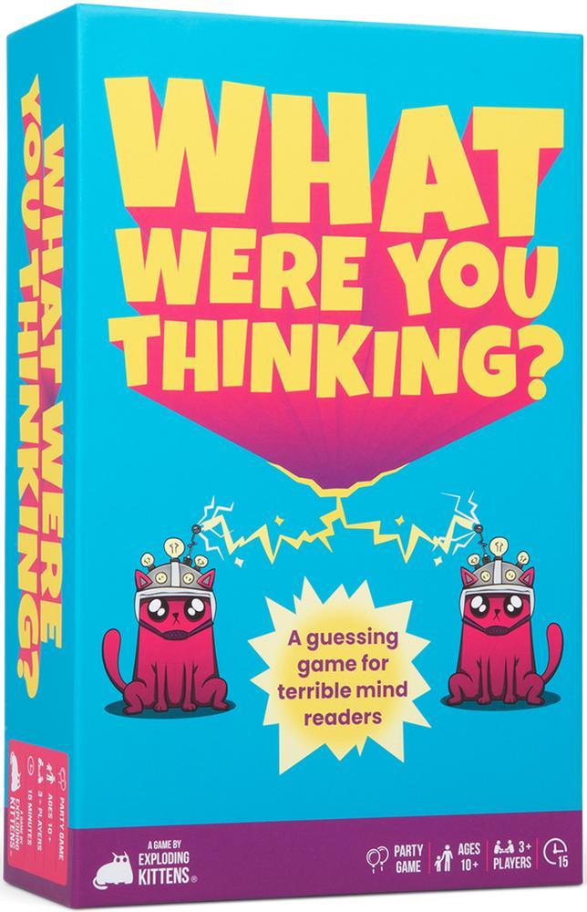 What were you thinking? The Party Game | Exploding Kittens -, Hobby en Vrije tijd, Gezelschapsspellen | Kaartspellen, Nieuw, Verzenden