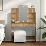 vidaXL Kaptafel met LED-verlichting 96x40x142 cm artisanaal, Verzenden, Nieuw