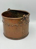 Authentieke koperen emmer aker - Emmer - Koper, Messing, Antiek en Kunst, Curiosa en Brocante