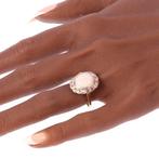 Ring - 18 karaat Geel goud - 2.40ct. tw. Opaal - Diamant -, Sieraden, Tassen en Uiterlijk, Ringen, Nieuw