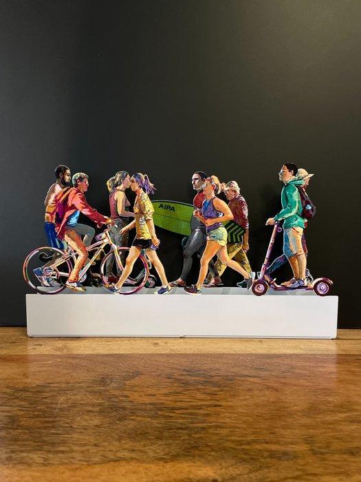 David Gerstein (1944) - Urban walk, Antiek en Kunst, Kunst | Designobjecten