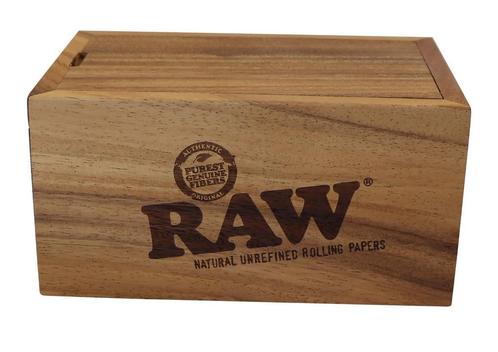 RAW Acacia Wood Box, Verzamelen, Rookartikelen, Aanstekers en Luciferdoosjes, Nieuw, Ophalen of Verzenden