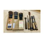Set of 8 Vintage Japanese Woodworking Tools: 3 Kanna Planes