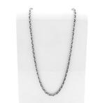 Zilveren fantasieschakel ketting, Ophalen of Verzenden, Gebruikt, Overige kleuren, Zilver