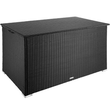 Kussenbox Oslo met aluminium frame 145x82,5x79,5cm - zwart beschikbaar voor biedingen