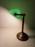 Bankierslamp - Groen glas - Notarislamp / Bureaulamp
