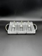 Silverplated Relish Server Tray & Forks and Six Knive Silver, Antiek en Kunst