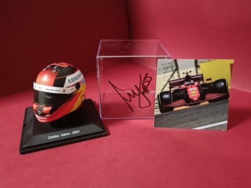 Ferrari - Carlos Sainz 2021 - Schaal 1/5 helm, Verzamelen, Automerken, Motoren en Formule 1