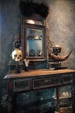 Beeld, NO RESERVE PRICE - Stunning human skull no jaw on a, Antiek en Kunst