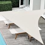 Schaduwdoek - waterafstotend driehoek 3x3x3 m zandkleur, Tuin en Terras, Zonneschermen, Verzenden, Nieuw