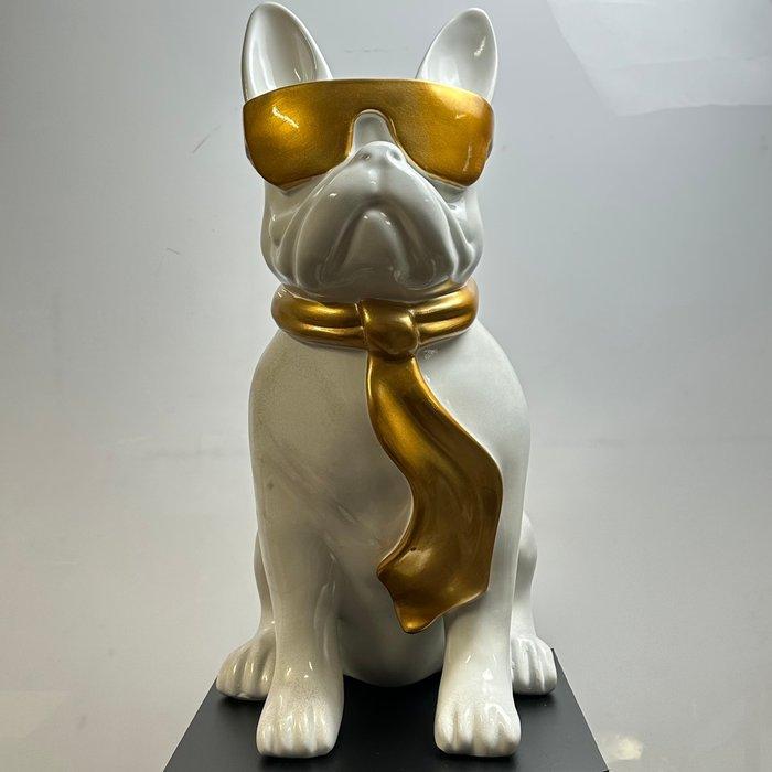 Daluxe Art - 1999 • Luxury Gold Pop Art Bulldog, Antiek en Kunst, Kunst | Designobjecten