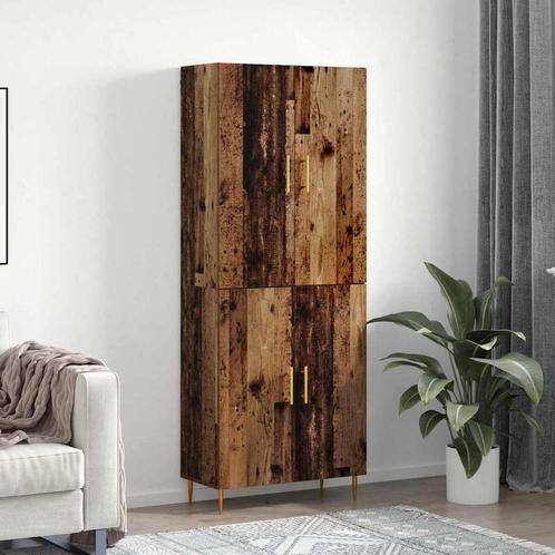 vidaXL Highboard Oud hout 69,5 x 34 x 180 cm Bewerkt hout, Huis en Inrichting, Kasten | Buffetkasten, Nieuw, Minder dan 50 cm