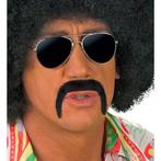 Snor 70s Zwart, Verzenden, Nieuw