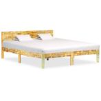 vidaXL Bedframe massief gerecycled hout 180x200 cm, Huis en Inrichting, Slaapkamer | Bedden, Eenpersoons, Bruin, Verzenden, Nieuw