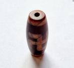 Tibetaans Geëtste Agaat Swastika-kralen-talisman - 29 mm