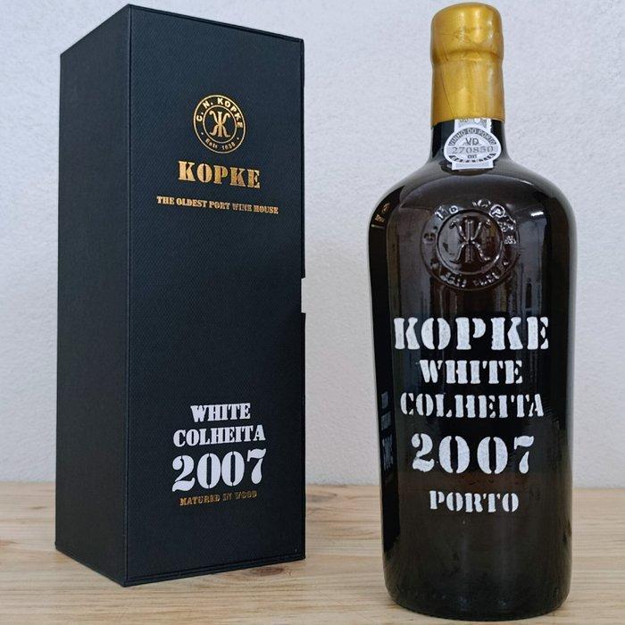 2007 Kopke White - Colheita Port - Gebotteld in 2025 - Douro, Verzamelen, Wijnen