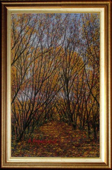 Paranskiy Arkadiy - Autumn on the banks of the Danube (4)., Antiek en Kunst, Kunst | Schilderijen | Modern