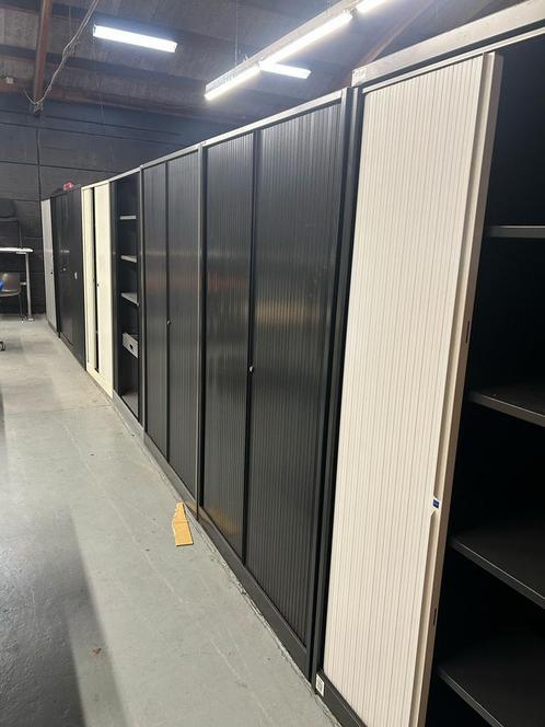 Tweedehands hoge metalen archiefkasten vanaf €165, Huis en Inrichting, Kasten | Roldeurkasten en Archiefkasten, Meerdere deuren