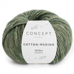 Katia Concept Cotton-Merino - 122 bosgroen - Katoen/Merino, Hobby en Vrije tijd, Breien en Haken, Ophalen of Verzenden, Nieuw