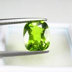 Geel, Groen Olivijn - 3.16 ct - nternational Colored, Sieraden, Tassen en Uiterlijk, Edelstenen, Nieuw