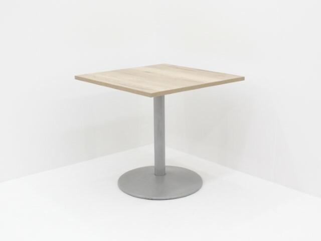 Kantinetafel - 80x80cm (bxd) - halifax eiken - trompetvoet, Huis en Inrichting, Tafels | Eettafels, Gebruikt, Ophalen of Verzenden