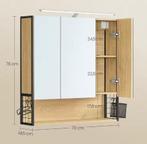 Badkamer Spiegelkast met Verlichting en Opbergruimte, Huis en Inrichting, Badkamer | Badkamermeubels, Verzenden, Nieuw