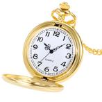 Fako - Zakhorloge - XXL - Classic - Ø 47mm - Goudkleurig, Sieraden, Tassen en Uiterlijk, Horloges | Heren, Verzenden, Nieuw